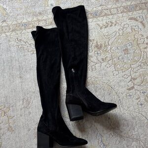 Ash Black Suede Tall Boots Size 36